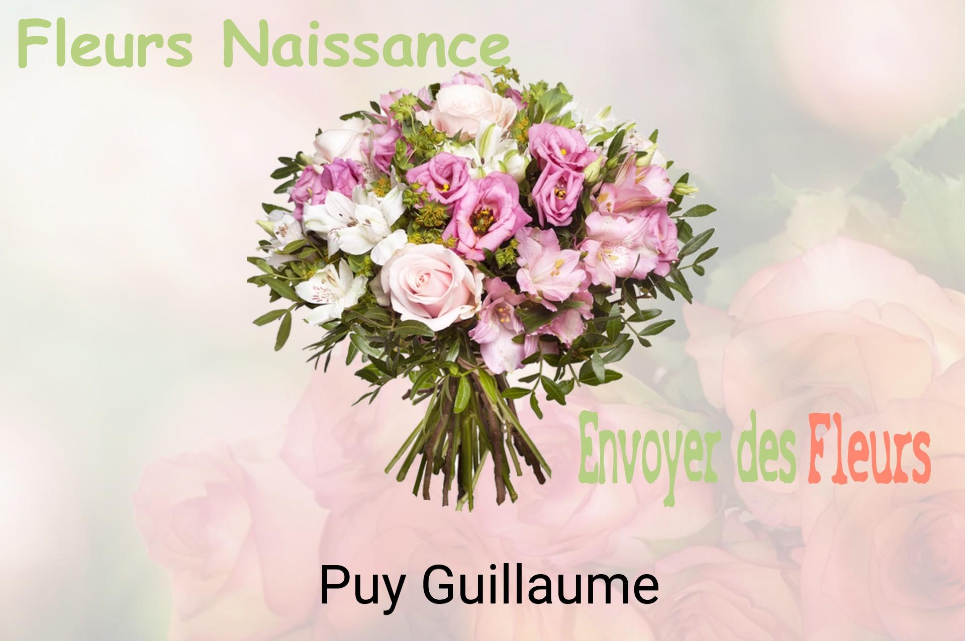 Bouquet de fleurs de naissance livré à Puy-Guillaume