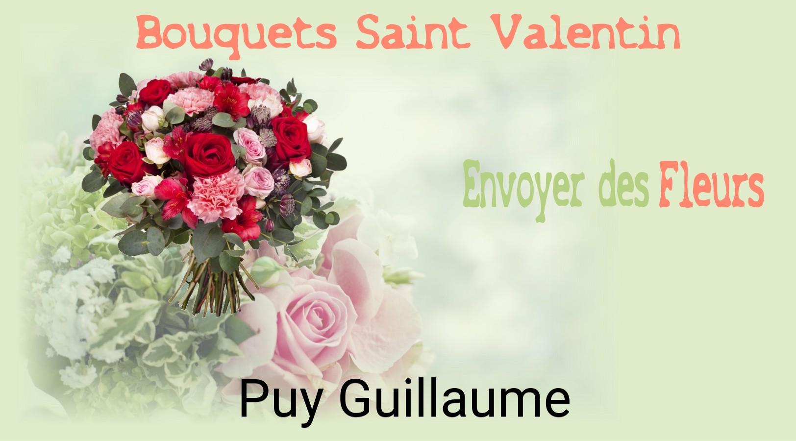 Roses de Saint-Valentin livrées à Puy-Guillaume